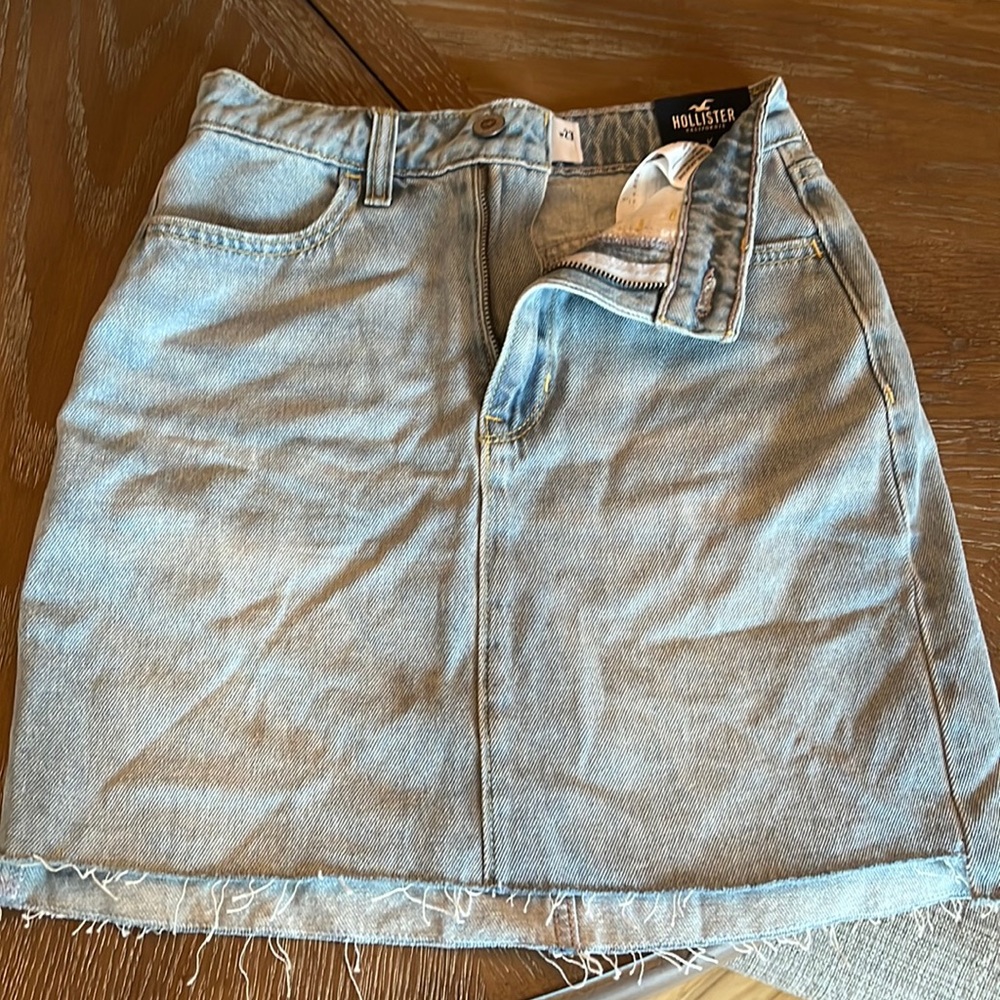 A new light blue skirt